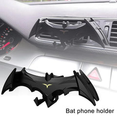 Bat-Shaped Gravity Buckle Type Car Phone Holder Air Outlet Navigation Support Frame Suitable for All 4-6.5 Inch Devices